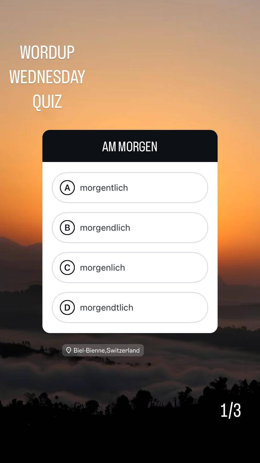 wordup wednesday quiz